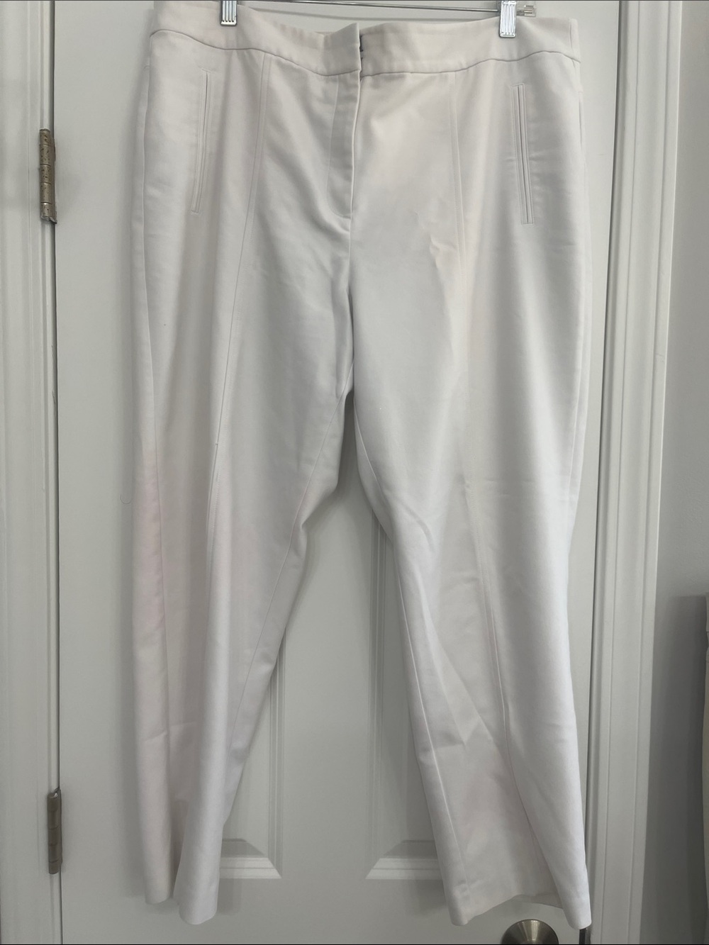 Chico's So Slimming White Tailored Dress Pants